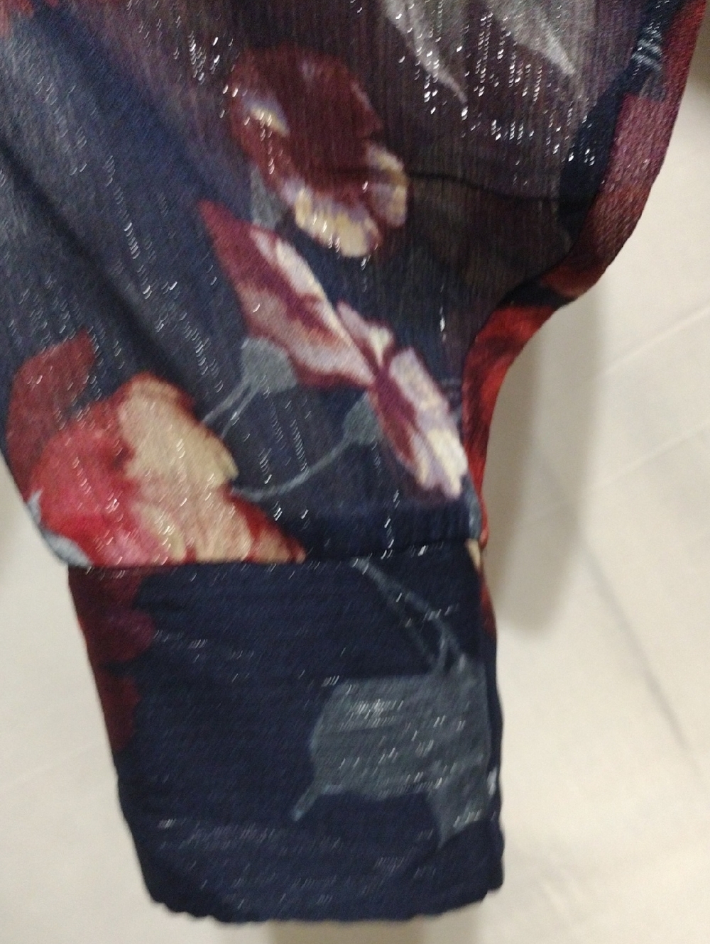 NWT Kate & Lily Navy Floral Maxi Dress Size 6 Romantic Cottagecore Wedding Guest - Picture 6 of 14